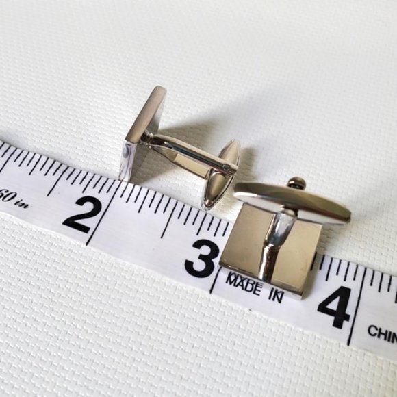 Stock Market Stainless Steel Cuff Links - Picture 5 of 7